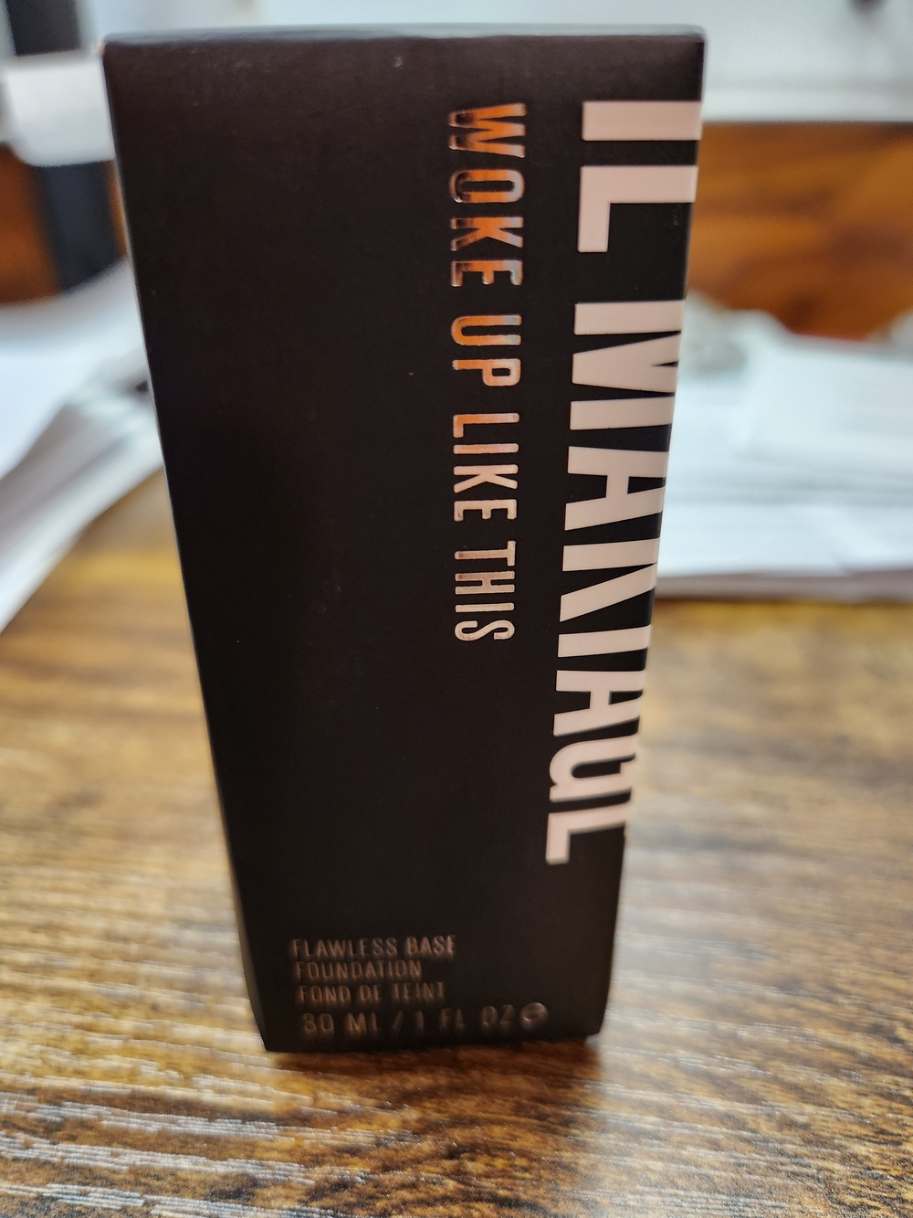 IL MAKIAGE Flawless Base Foundation - Black with Rose Gold Text